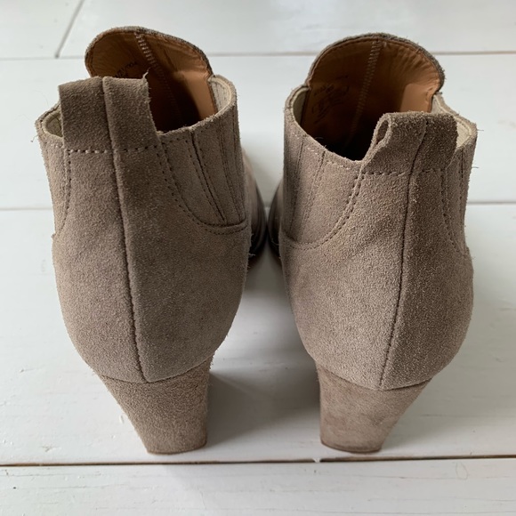 Zara Suede Leather Ankle Boots 39 - Picture 4 of 7